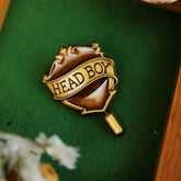 Magic Academy Metal Brooch Head GIRL Badge Brooch Head BOY Badge Brooch Gryffindor Hufflepuff Ravenclaw Slytherin Gift